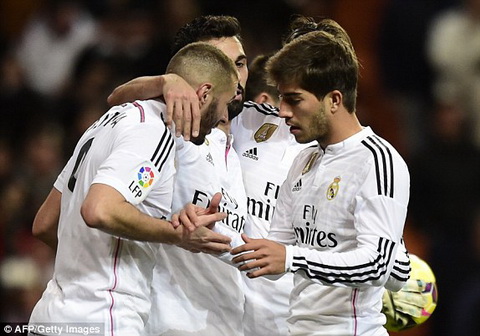 Real Madrid 2-0 Levante (Kết thúc): Giải toả bằng chiến thắng nhạt