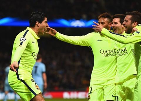 Suarez lập cú đúp trong trận Man City vs Barca hình ảnh 2