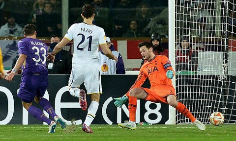 Video bàn thắng: Fiorentina 2-0 (3-1) Tottenham (Vòng 1/16 Europa League 2014/15)