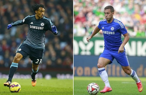 Hazard - Cuadrado Doi canh thien than trong doi hinh cua Chelsea hinh anh