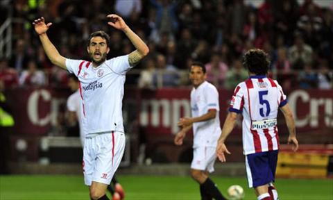 Video ban thang Sevilla 0-0 Atletico Madrid (Vong 25 La Liga 2014-2015) hinh anh