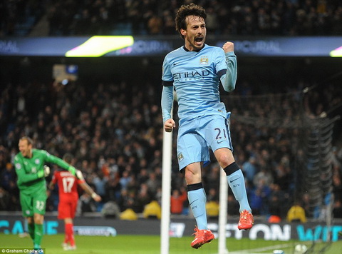 David Silva cua Man City hinh anh