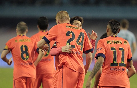 Jeremy Mathieu toa sang o hang thu Barca hinh anh