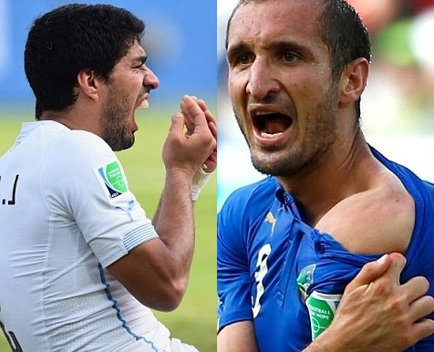 Chiellini bất ngờ hàn gắn tình cảm với cẩu xực Luis Suarez