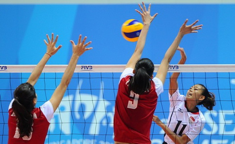 Chung kết bóng chuyền nữ Seagame 28: Nữ Việt Nam thua Thái Lan 0-3 (18-25, 18-25, 15-25)