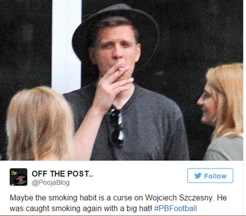 Tiếp tục “đốt thuốc”, Szczesny hết cửa ở lại Arsenal