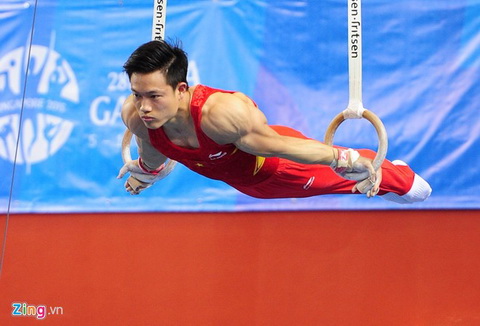 Video clip Seagame 28: Bài thi vòng treo nam môn TDDC giúp Đặng Nam đoạt HCV