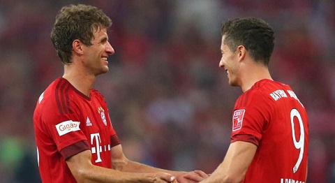 Lewandowski và Muller cân cả đội hình Real Madrid