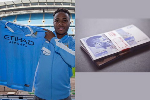 Tân binh kỷ lục của Man City xuất hiện trên tờ tiền giấy 20 bảng Anh