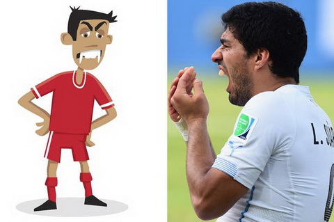 Màn cẩu xực để đời của Luis Suarez ở World Cup được chuyển thể vào truyện tranh