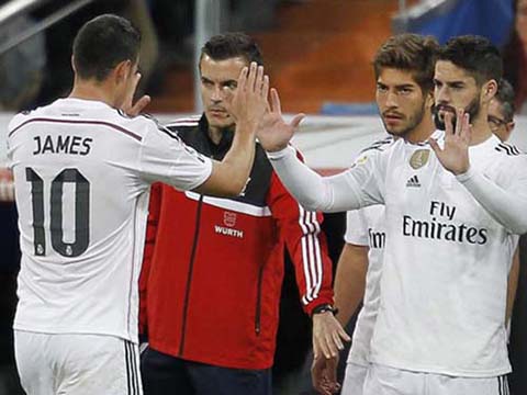 NHM Real Madrid khoai Isco hon James va Bale hinh anh