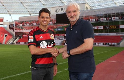 Vừa tới Leverkusen, Chicharito ngay lập tức đá đểu M.U