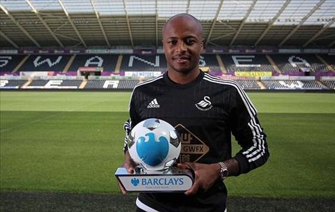 Hàng miễn phí Ayew và Pellegrini xuất sắc nhất Premier League tháng 8/2015