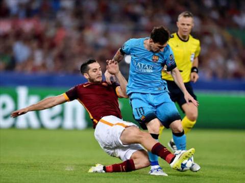 Du am tran AS Roma 1-1 Barca Cot moc buon cua Lionel Messi hinh anh 2