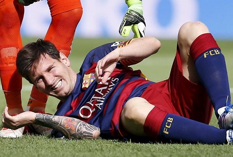 Barca 2-1 Las Palmas Messi dinh chan thuong nang hinh anh