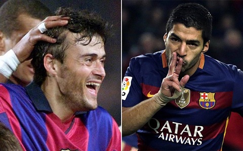 Lập hat-trick, Suarez cân bằng thành tích của thầy Enrique