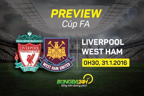 Liverpool vs West Ham (0h30 ngày 31/1): Chiến đấu vì niềm kiêu hãnh