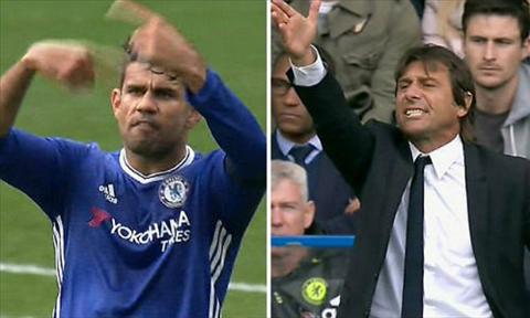 Vo le voi HLV Conte, Diego Costa nhan canh cao tu Chelsea hinh anh