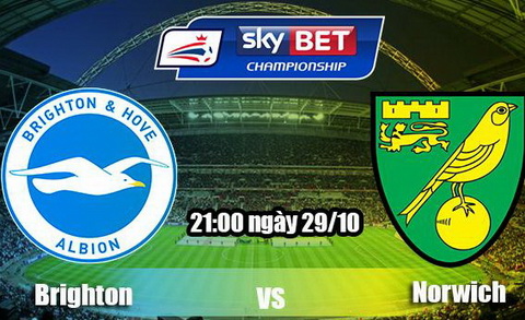 Nhan dinh Brighton vs Norwich 21h00 ngay 2910 (Hang Nhat Anh 201617) hinh anh