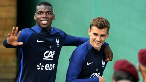 Griezmann muốn Atetico mua Pogba và Lacazette