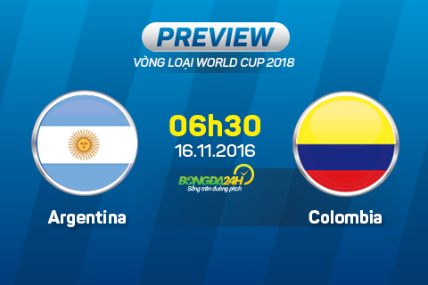 Argentina vs Colombia (6h30 ngày 16/11): Trông cả vào Messi