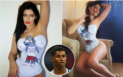 Hoa hậu siêu vòng ba mồi chài trai trẻ Marcus Rashford