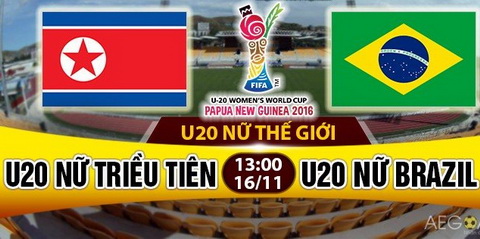 Nhan dinh U20 Nu Trieu Tien vs U20 Nu Brazil 13h00 ngay 1611 (VCK U20 the gioi) hinh anh