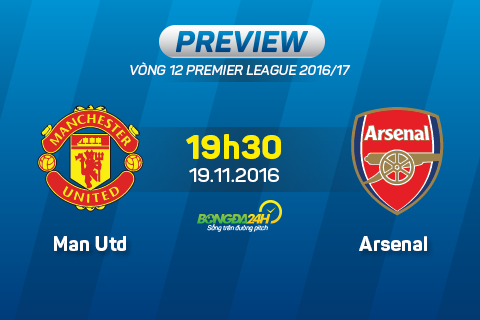 MU vs Arsenal (19h30 ngày 19/11): Quỷ đỏ cậy duyên Mourinho át vía Wenger
