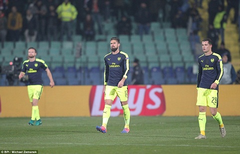 Dư âm Ludogorets 2-3 Arsenal: Giroud kéo lùi Alexis