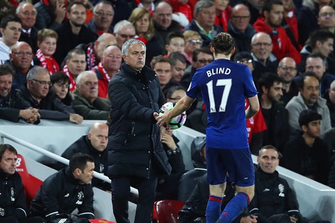 Hậu vệ Blind: Mou có khát khao chiến thắng, Van Gaal thì không