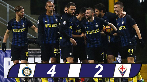 Inter Milan 4-2 Fiorentina: Chiến thắng đầu tay của HLV Pioli