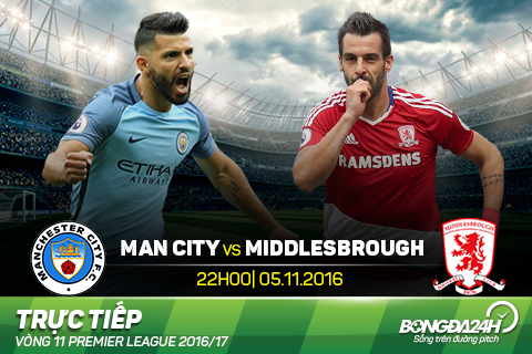 Man City 1-1 Middlesbrough (KT): Mất điểm phút chót, Man xanh chơi vơi trên ngôi đầu