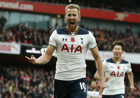 Harry Kane chung to cai duyen voi man luoi Arsenal trong cac tran derby bac London. Anh: Reuters.
