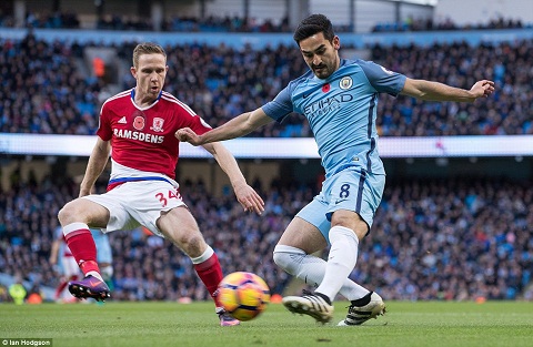 Dư âm Man City 1-1 Middlesbrough: Sự thất vọng mang tên Gundogan