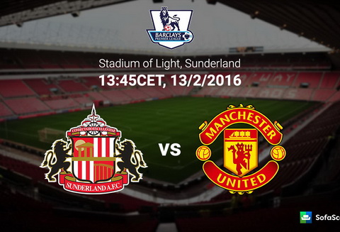 Sunderland 2-1 M.U (KT): Top 4 xa dần!