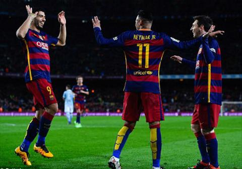 Suarez, Neymar va Messi deu da ghi ban cho Barca vao luoi Celta Vigo