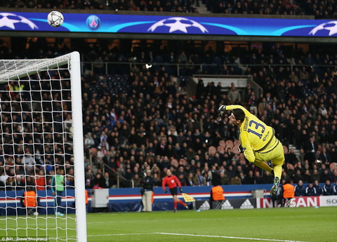 Thủ môn Courtois xuất sắc ra sao ở trận PSG 2-1 Chelsea