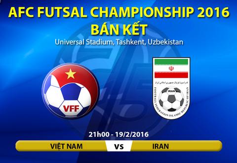 TRUC TIEP doi Futsal Viet Nam vs Futsal Iran tran dau ban ket giai chau A 2016 21h00 ngay 192 hinh anh