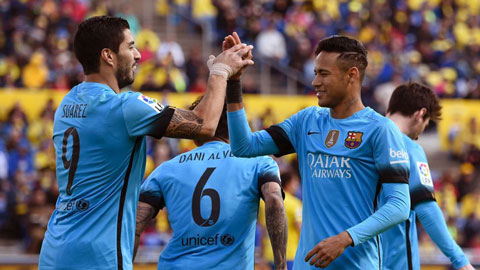 Suarez va Neymar giup Barca xay chac ngoi dau