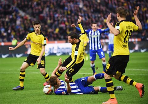 Hertha Berlin 0-0 Dortmund (Vong 20 Bundesliga 2015/2016)