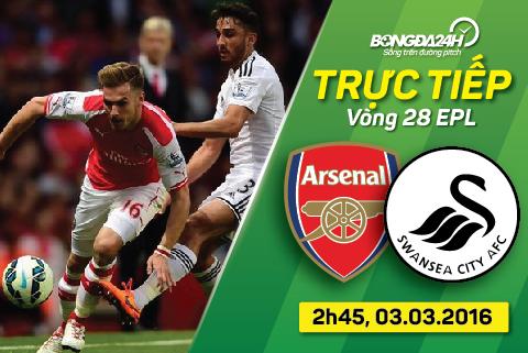 Arsenal 1-2 Swansea (KT): Thất bại bẽ bàng