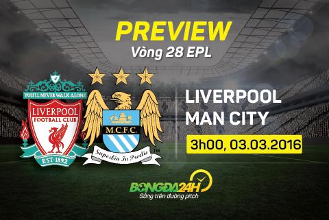 Liverpool vs Man City (3h ngày 3/3): Chờ trận cầu mãn nhãn