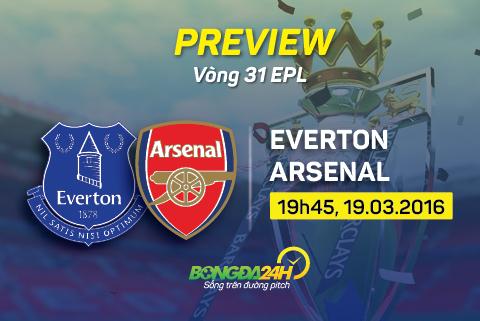 Everton vs Arsenal (19h45 ngày 19/3): Chiến đấu vì top 4