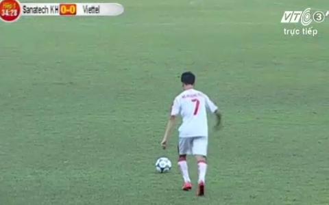 Siêu phẩm sút phạt đẳng cấp thế giới ở giải U19 quốc gia Việt Nam 2016