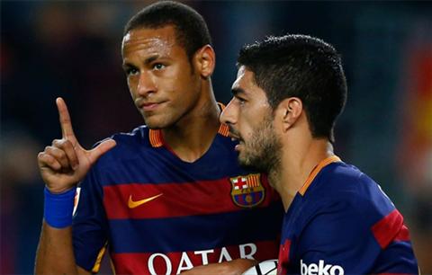 Luis Suarez công khai bức xúc với Neymar ở trận đấu Rayo 1-5 Barca