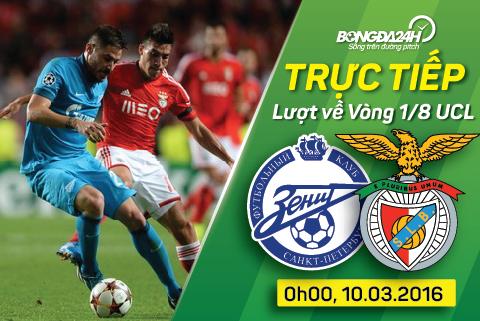 Zenit 1-2 (1-3) Benfica (KT): Thắng ngược ấn tượng, đại diện BĐN vào tứ kết