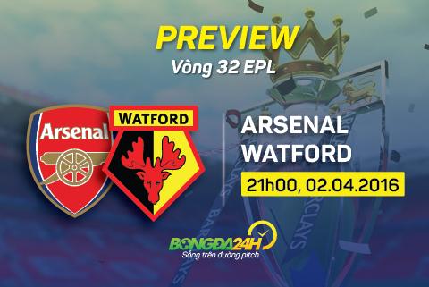 Arsenal vs Watford (21h ngày 2/4): Thêm một lần đau?