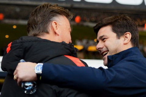 HLV Pochettino dùng tâm lý chiến với Van Gaal trước trận đấu với M.U