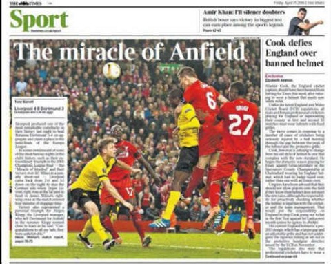 Cả thế giới nói về chiến thắng của Liverpool