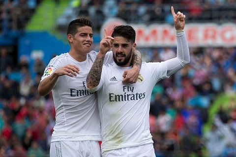 James Rodriguez va Isco deu choi tot